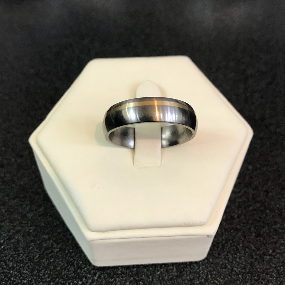14kt/stainless steel band